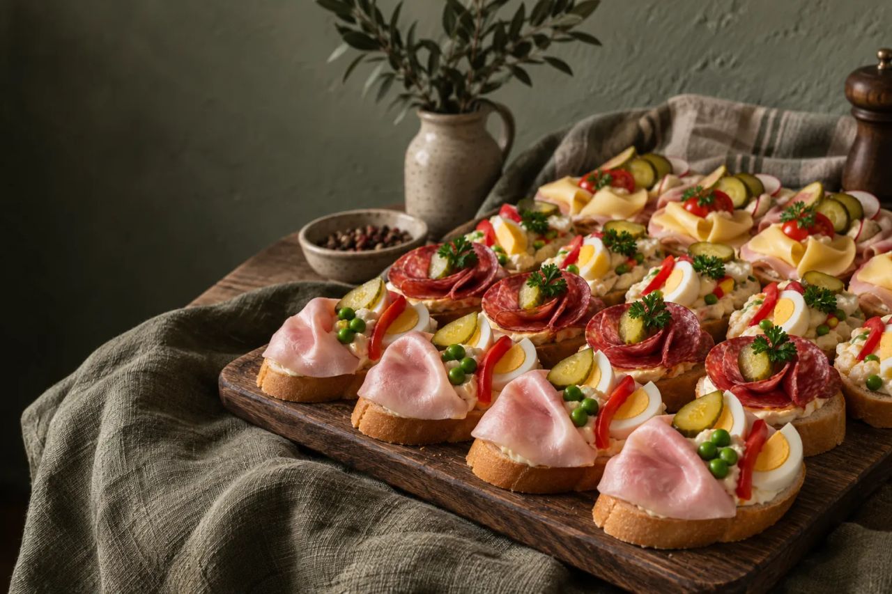 Studená kuchyně - lahůdkové mísy a charcuterie